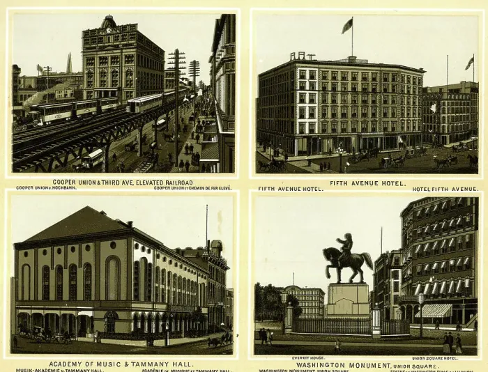 Framed Print : Four views of New York City, USA Framed Print : Four views of New York City, USA