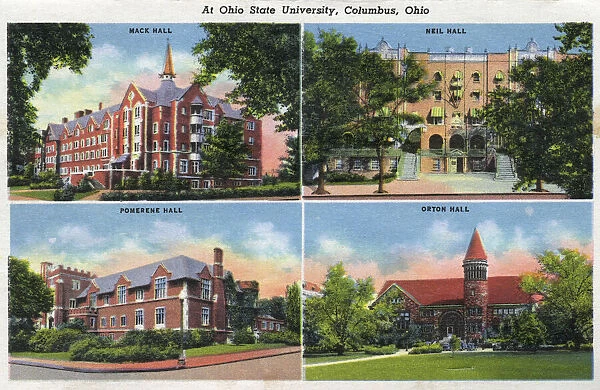 Four views, Ohio State University, Columbus, Ohio, USA
