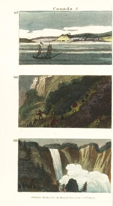 Framed Print : Views of Quebec, Canada, 18th century Framed Print : Views of Quebec, Canada, 18th century