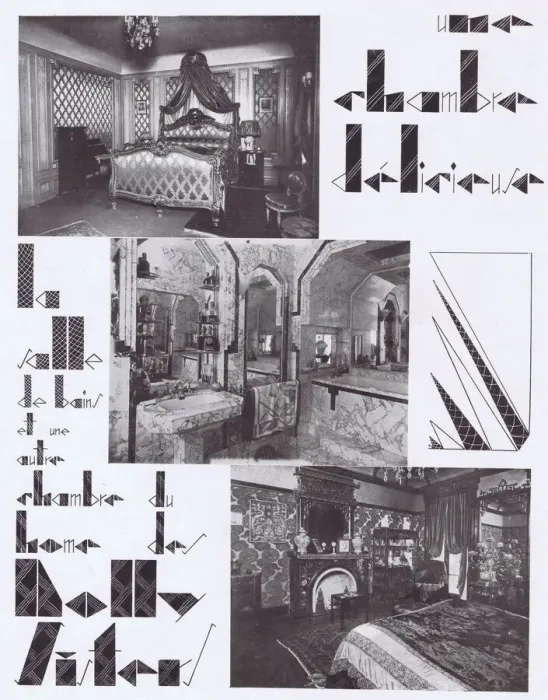 Framed Print : Three views of rooms in Jenny Dollys house in Paris, 1927 Date: 1927 Framed Print : Three views of rooms in Jenny Dollys house in Paris, 1927 Date: 1927
