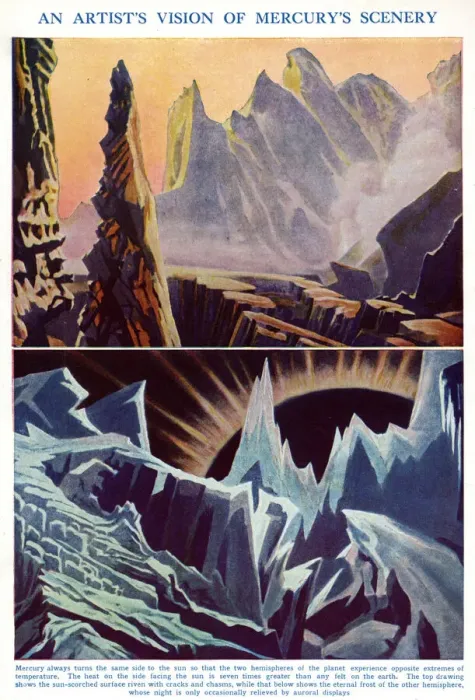 Framed Print : Two views of the surface of the planet Mercury Framed Print : Two views of the surface of the planet Mercury
