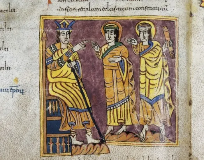 Framed Print : Vigilian or Albelda Codex. 10th c. Constantine Framed Print : Vigilian or Albelda Codex. 10th c. Constantine