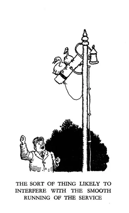 Framed Print : Vignette illustration, Railway Ribaldry by W Heath Robinson Framed Print : Vignette illustration, Railway Ribaldry by W Heath Robinson