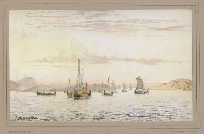 Framed Print : VIKING SHIPS Framed Print : VIKING SHIPS