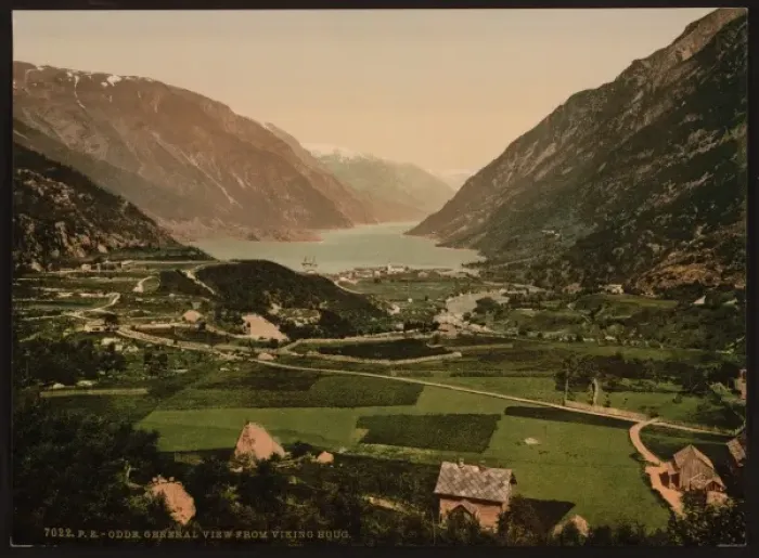Framed Print : From Vikinghaug, Odde (i. e. Odda), Hardanger Fjord, Norway Framed Print : From Vikinghaug, Odde (i. e. Odda), Hardanger Fjord, Norway