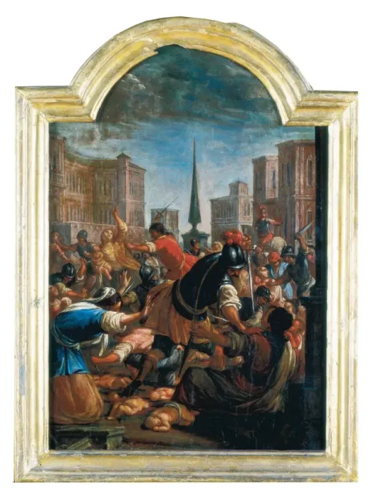 Framed Print : VILADOMAT i MANALT, Antoni (1678-1755). Massacre Framed Print : VILADOMAT i MANALT, Antoni (1678-1755). Massacre