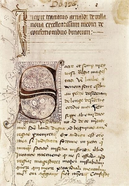 VILANOVA, Arnau de (1238-1311). Alchemist, astrologer