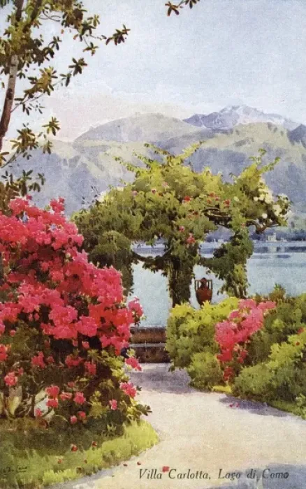 Framed Print : Villa Carlotta on the banks of Lake Como, Italy Framed Print : Villa Carlotta on the banks of Lake Como, Italy
