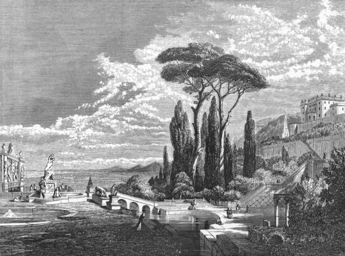Framed Print : Villa D este & Gardens Framed Print : Villa D este & Gardens