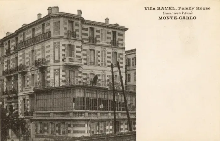 Framed Print : Villa Ravel - Family House Hotel - Monaco Framed Print : Villa Ravel - Family House Hotel - Monaco
