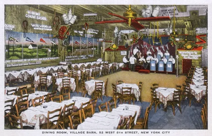 Framed Print : Village Barn Restaurant, New York City, USA