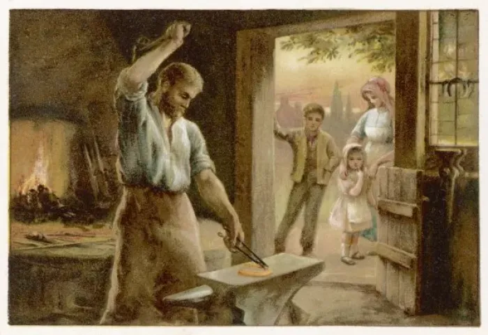 Framed Print : Village Blacksmith Framed Print : Village Blacksmith