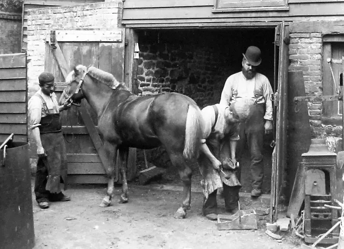 Framed Print : A Village Blacksmith early 1900s Framed Print : A Village Blacksmith early 1900s