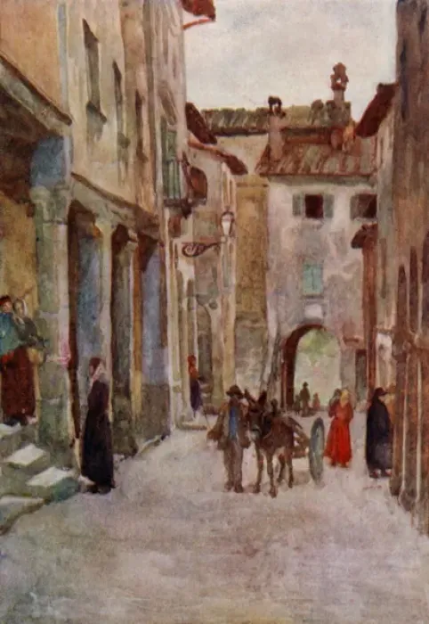 Framed Print : The village of Borgo ala Collina, Italy Framed Print : The village of Borgo ala Collina, Italy