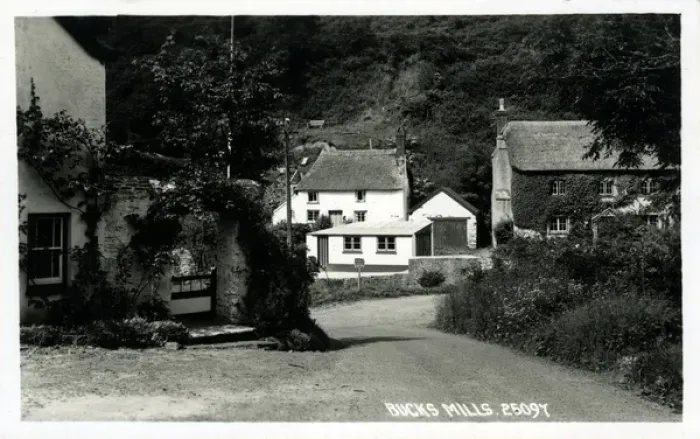 Framed Print : The Village, Bucks Mills, Woolfardisworthy, England Framed Print : The Village, Bucks Mills, Woolfardisworthy, England