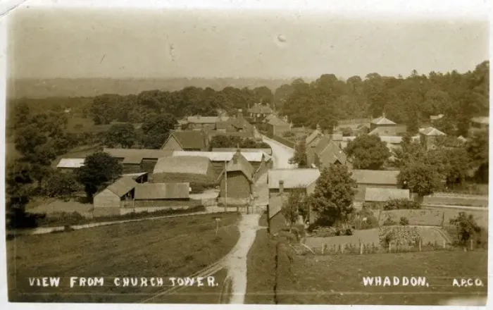 Framed Print : The Village - From Church Tower, Whaddon, Buckinghamshire Framed Print : The Village - From Church Tower, Whaddon, Buckinghamshire