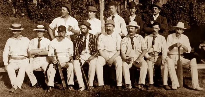 Framed Print : Village cricket team Framed Print : Village cricket team