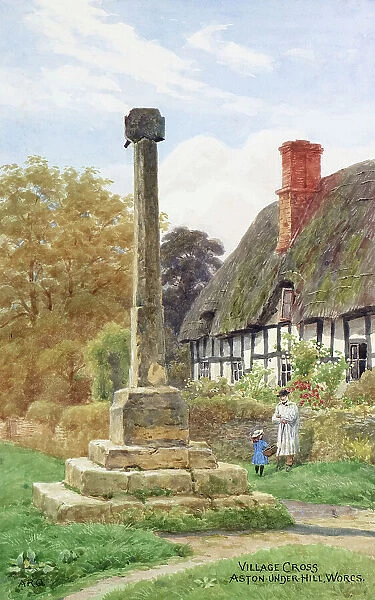 Village cross, Ashton-under-Hill, Worcestershire