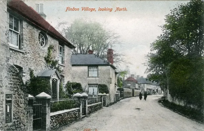 Framed Print : Village, Findon, Sussex Framed Print : Village, Findon, Sussex