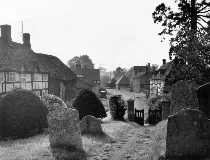 Framed Print : VILLAGE GRAVEYARD