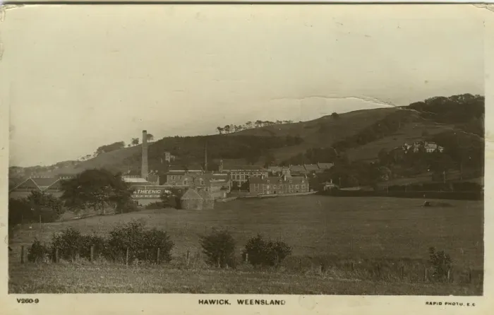 Framed Print : The Village, Hawick, Jedburgh, Weensland, Roxburghshire, Scotland. Date: 1909 Framed Print : The Village, Hawick, Jedburgh, Weensland, Roxburghshire, Scotland. Date: 1909