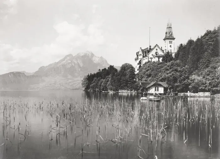 Framed Print : Village of Hertenstein, Lake Lucerne Switzerland Framed Print : Village of Hertenstein, Lake Lucerne Switzerland