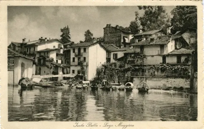 Framed Print : The Village, Isola Bella, Piedmont Framed Print : The Village, Isola Bella, Piedmont