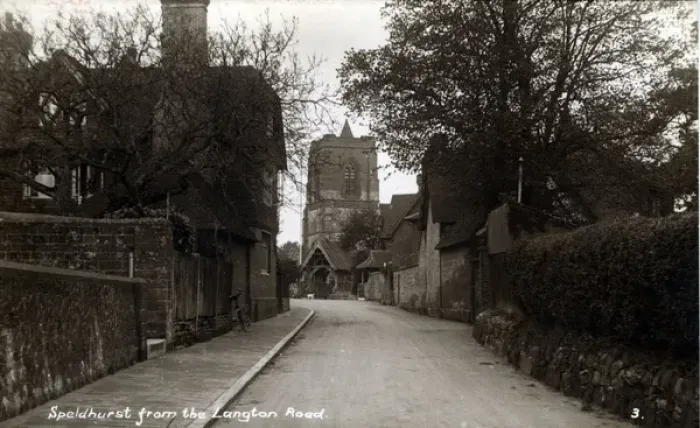 Framed Print : The Village from Langton Road, Speldhurst, Kent Framed Print : The Village from Langton Road, Speldhurst, Kent
