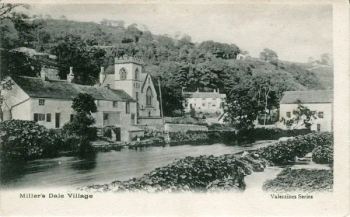 Framed Print : The Village, Millers Dale, Derbyshire Framed Print : The Village, Millers Dale, Derbyshire