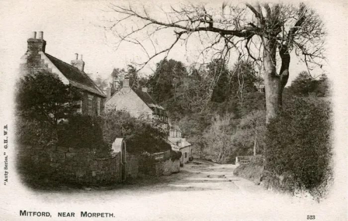 Framed Print : The Village, Mitford, Northumberland