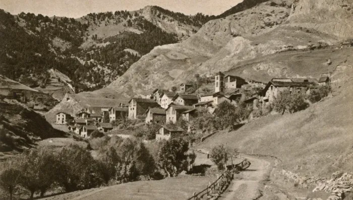 Framed Print : Village of Pal and Botella hill, Valleys of Andorra Framed Print : Village of Pal and Botella hill, Valleys of Andorra