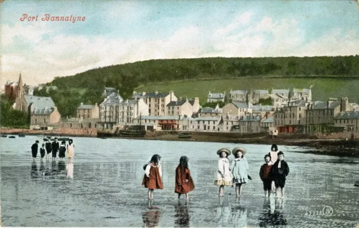 Framed Print : The village, Port Bannatyne, Argyll-shire Framed Print : The village, Port Bannatyne, Argyll-shire