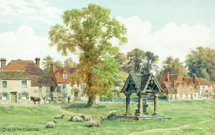 Framed Print : Village Pump at Ockley, near Dorking, Surrey Framed Print : Village Pump at Ockley, near Dorking, Surrey
