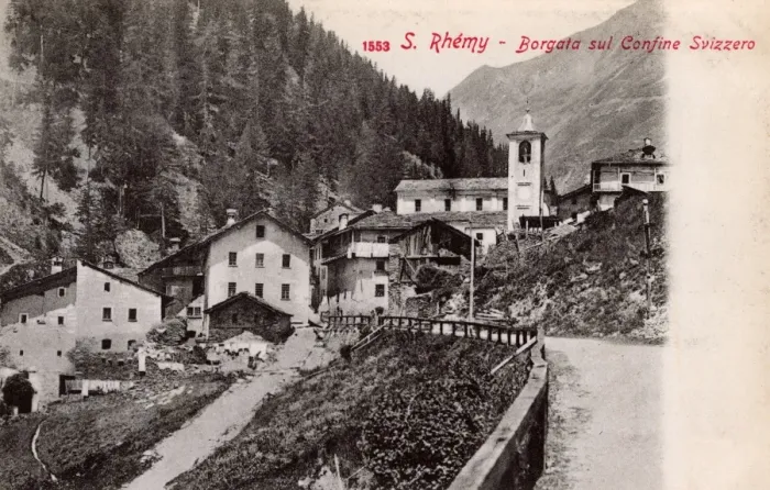 Framed Print : Village of Saint Rhemy-en-Bosses, Italy on the Swiss border Framed Print : Village of Saint Rhemy-en-Bosses, Italy on the Swiss border