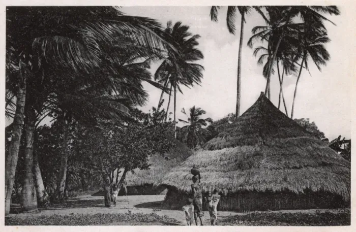 Framed Print : Village scene, Massanzane, Mozambique, East Africa Framed Print : Village scene, Massanzane, Mozambique, East Africa
