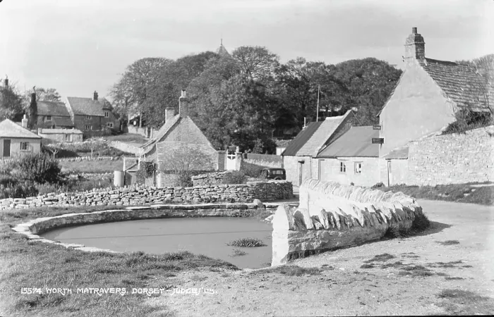 Framed Print : Village Scene in Worth Matravers Framed Print : Village Scene in Worth Matravers