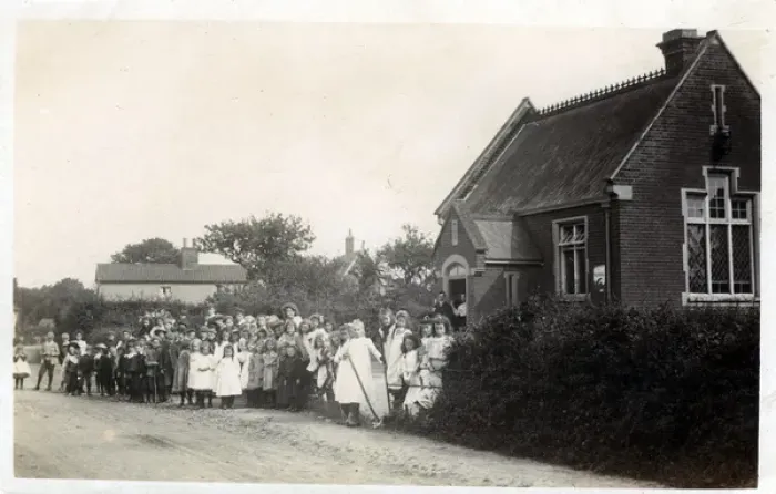 Framed Print : Village School, Unknown location Framed Print : Village School, Unknown location
