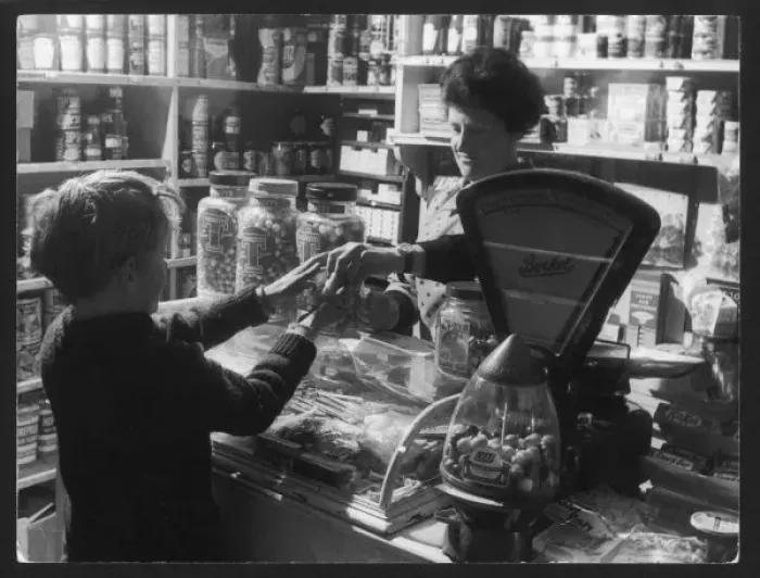 Framed Print : Village Shop 1960S Framed Print : Village Shop 1960S