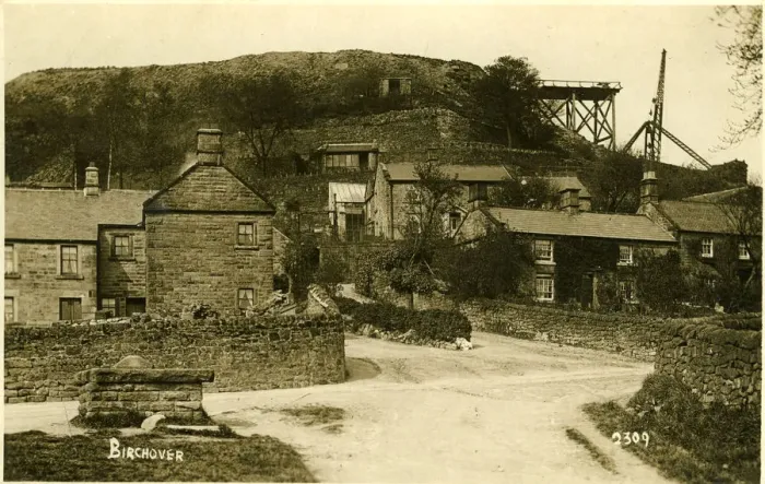 Framed Print : The Village (Showing the Sandstone Quarry)