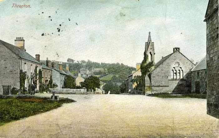 Framed Print : The Village, Thropton, Northumberland