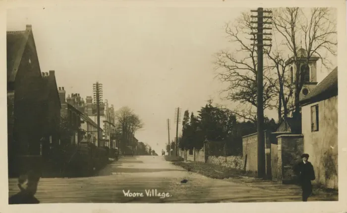Framed Print : The Village, Woore, Crewe, Shropshire, England. Date: 1910s Framed Print : The Village, Woore, Crewe, Shropshire, England. Date: 1910s