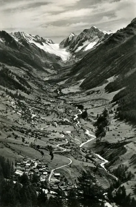 Framed Print : Villages of Kippel and Ferden, Lotschental, Switzerland Framed Print : Villages of Kippel and Ferden, Lotschental, Switzerland