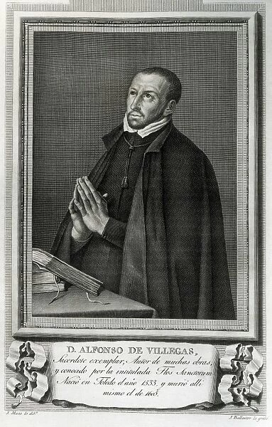 VILLEGAS, Alonso de (1533-1605). Engraving