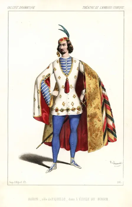 Framed Print : Vincent Alfred Baron as Piquillo in L Etoile du Berger, 1846 Framed Print : Vincent Alfred Baron as Piquillo in L Etoile du Berger, 1846