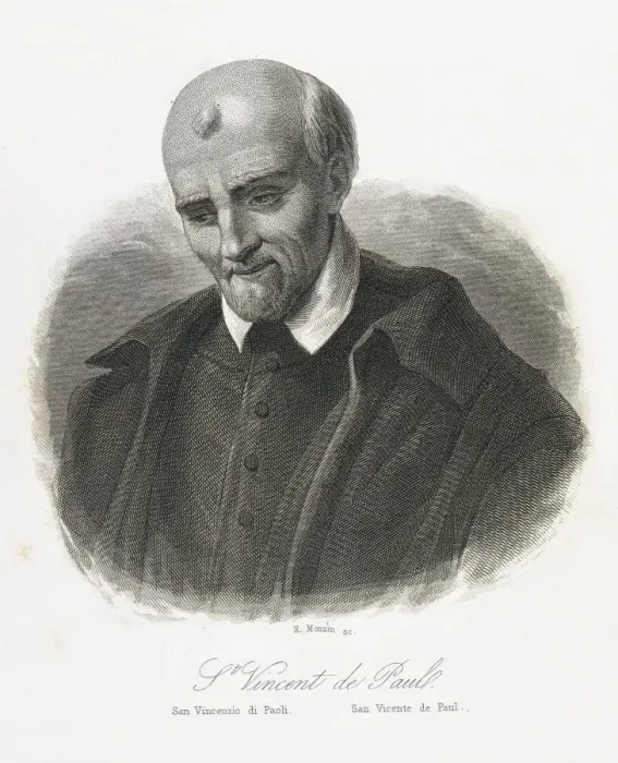 Framed Print : Vincent De Paul, Saint (1581-1660). Illustration Framed Print : Vincent De Paul, Saint (1581-1660). Illustration