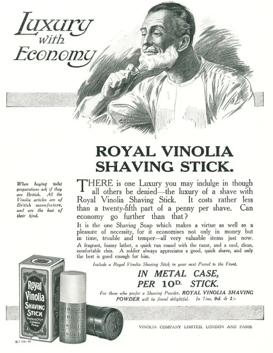 Framed Print : Vinolia Advertisement Framed Print : Vinolia Advertisement