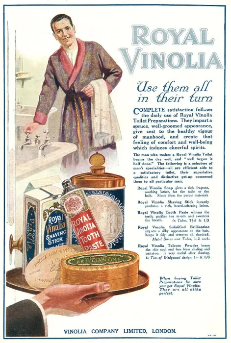 Framed Print : Vinolia Company Advertisement Framed Print : Vinolia Company Advertisement