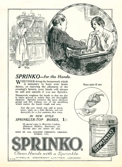 Framed Print : Vinolia Company Sprinko Advertisement Framed Print : Vinolia Company Sprinko Advertisement