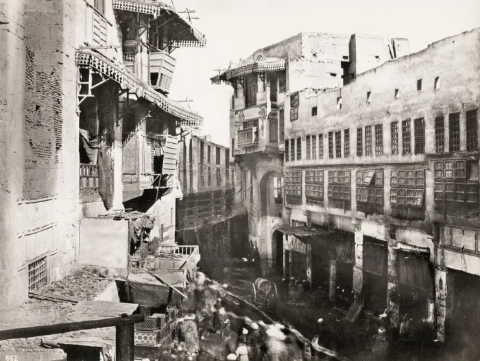 Framed Print : Vintage 19th century photograph: architecture in the old city of Cairo, Egypt Framed Print : Vintage 19th century photograph: architecture in the old city of Cairo, Egypt