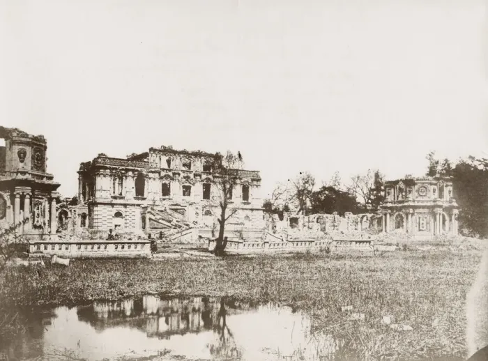 Framed Print : Vintage 19th century photograph: Old Summer Palace, Yuanming Yuan, Peking, Beijing, China Framed Print : Vintage 19th century photograph: Old Summer Palace, Yuanming Yuan, Peking, Beijing, China